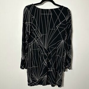 Artelier Nicole Miller Geometric Stretchy Dress Size Medium